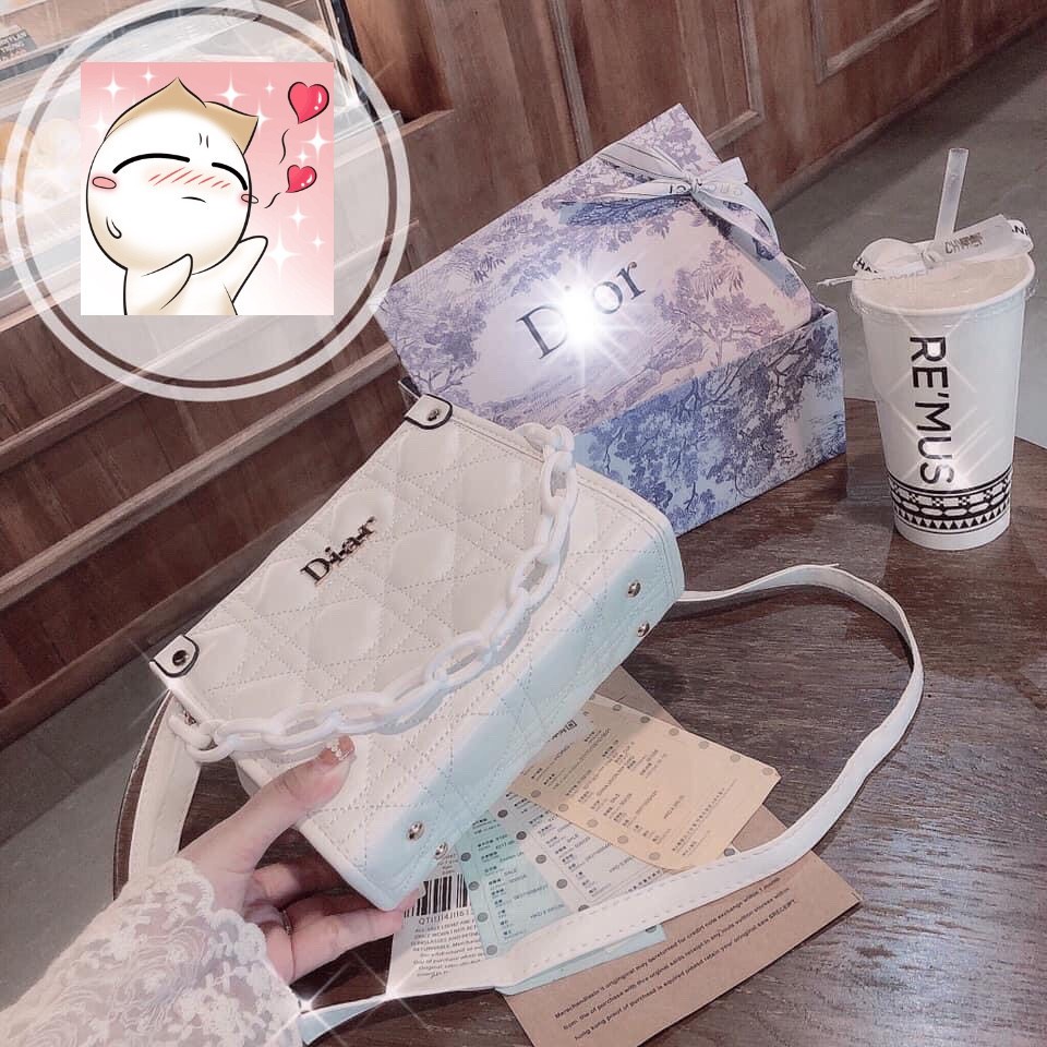 Túi đeo chéo Diar quai xích nhựa hottrend 2021