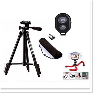 [ BÁN SỈ ] Gậy TRIPOD MINI 3110- 3 chân kéo dài được và giá đỡ điện thoại tặng kèm giá đỡ 3 chân bạch tuộc