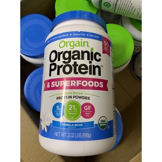 Bột Protein Orgain hữu cơ vị vani/cafe/socola 1220g ship hàng air date 2024