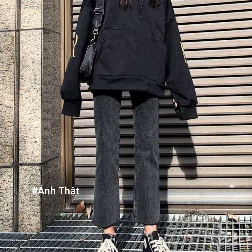 Quần jeans ống đứng co giãn Kyubi (có bigsize) - quần bò nữ form đứng co dãn phong cách Ulzzang JO31