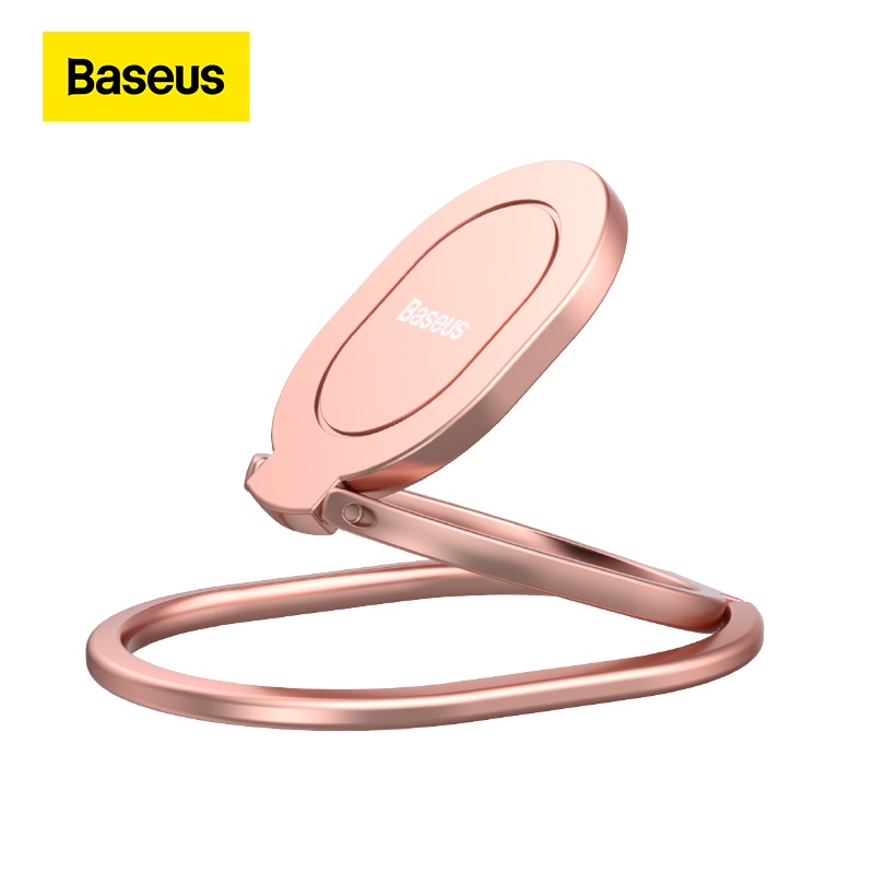 Nhẫn Giữ Điện Thoại Bằng Kim Loại Xoay 360 Độ Hiệu Baseus Cho iPhone Xiaomi
