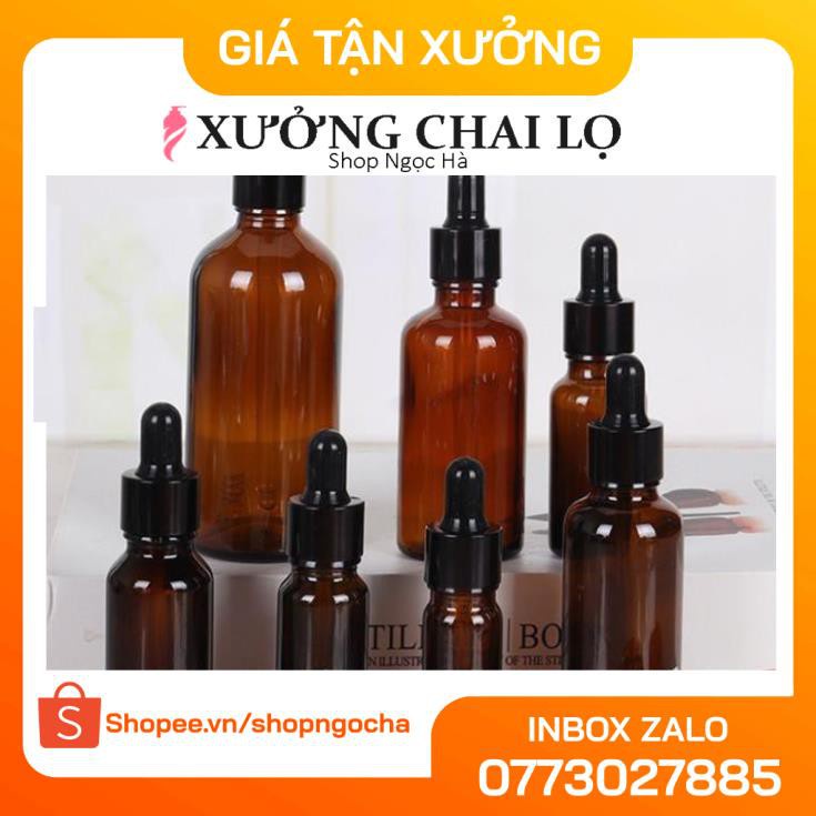 Lọ Chiết Serum ❤ GIÁ RẺ NHẤT ❤ [5ml,10ml] Chai lọ đựng tinh dầu bóp giọt Khoen Đen chiết mỹ phẩm , phụ kiện du lịch