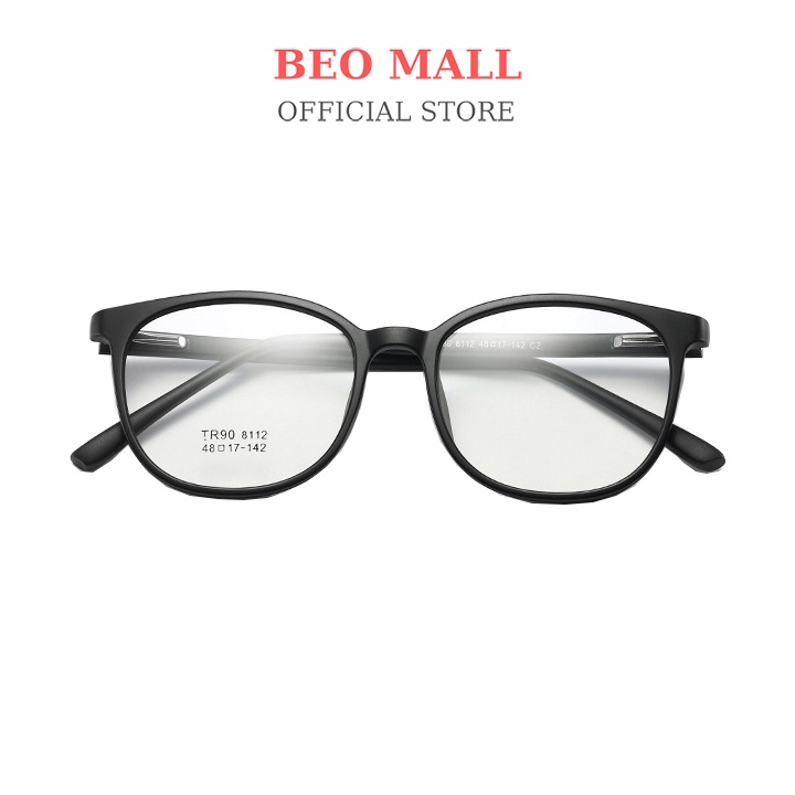 Gọng kính cận nữ nhựa dẻo BEOMALL chất liệu bền bỉ theo phong cách giới trẻ tinh tế và sang chảnh 8112