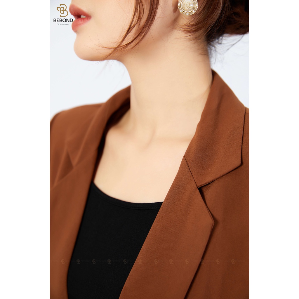 Áo Khoác Blazer Nữ BEBOND Phong Cách Hàn Quốc Kiểu Dáng 2 Lớp Năng Động Trẻ Trung BBA15 | BigBuy360 - bigbuy360.vn