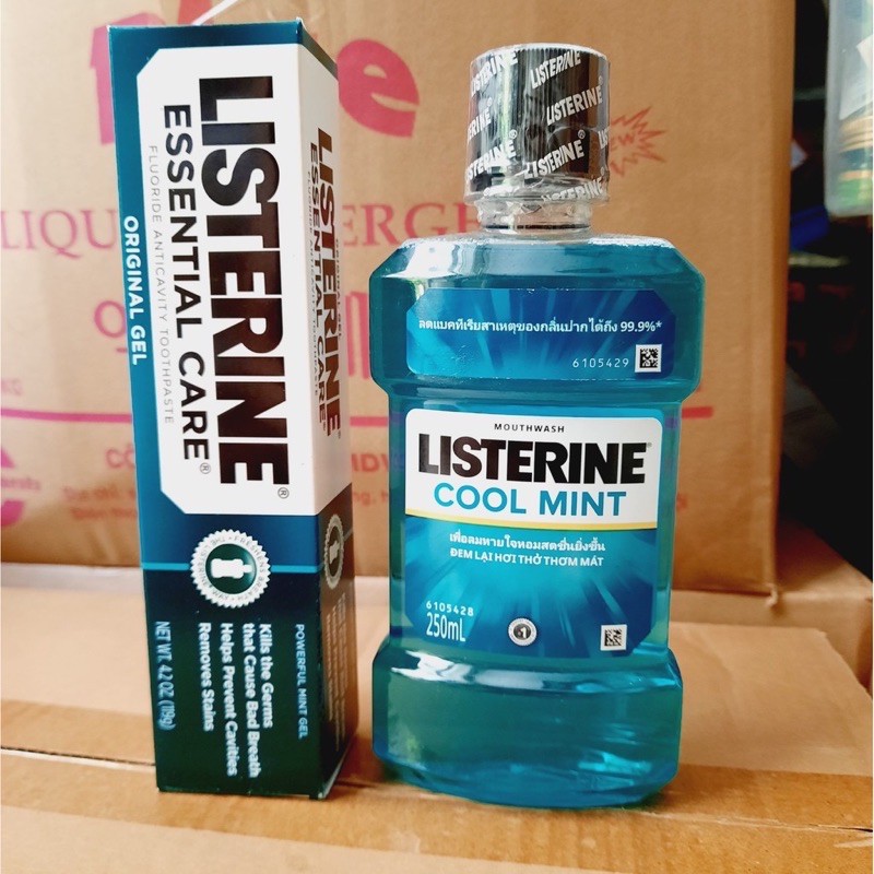 Kem đánh răng LISTERINE Essential Care 119G + Nước súc miệng LISTERINE 250ML