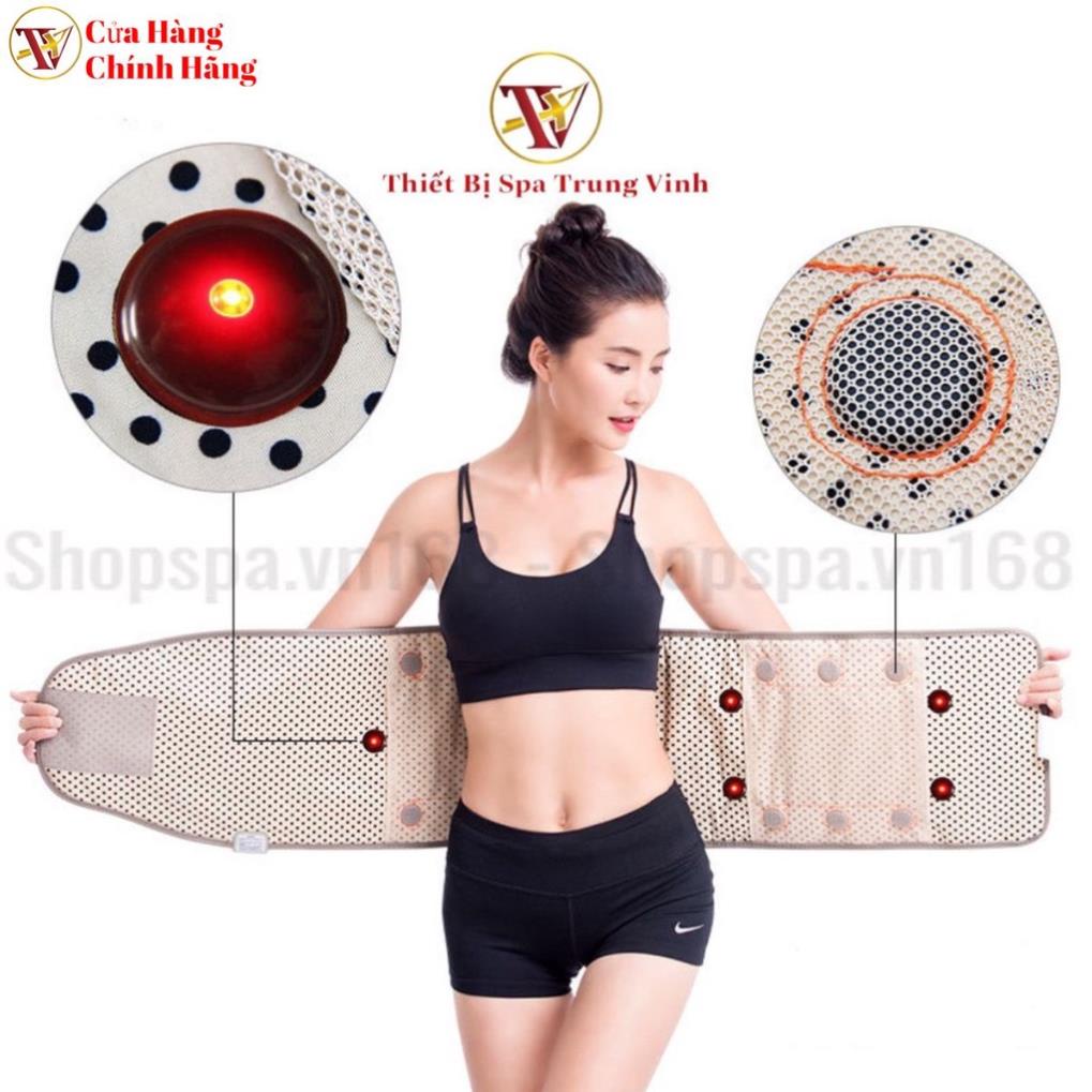 Chính Hãng Đai quấn nóng rung massage giảm béo hồng ngoại Fuyuan cao cấp