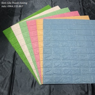 XỐP DÁN TƯỜNG 3D VÂN GẠCH - loại 4m5 - khổ 70*77