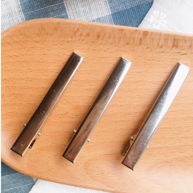 [Sỉ - Set 10chiếc] Kẹp mỏ vịt màu bạc