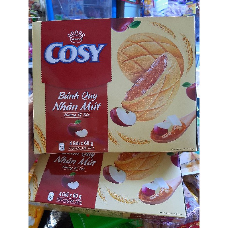 Bánh quy Cosy nhân mứt hộp 240g