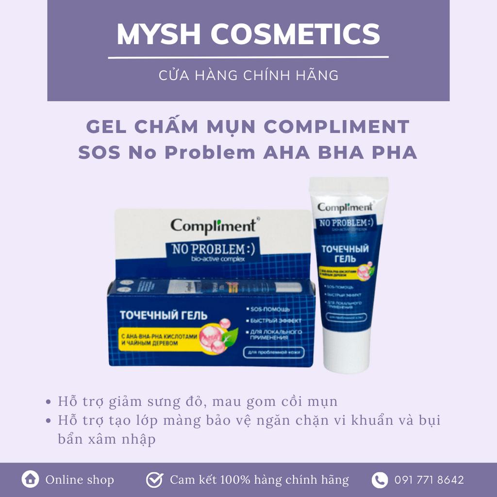Gel Chấm Mụn Cấp Tốc Compliment No Problem 25Ml, Giảm Sưng, Tiêu Viêm, Gom Khô Cồi Mụn