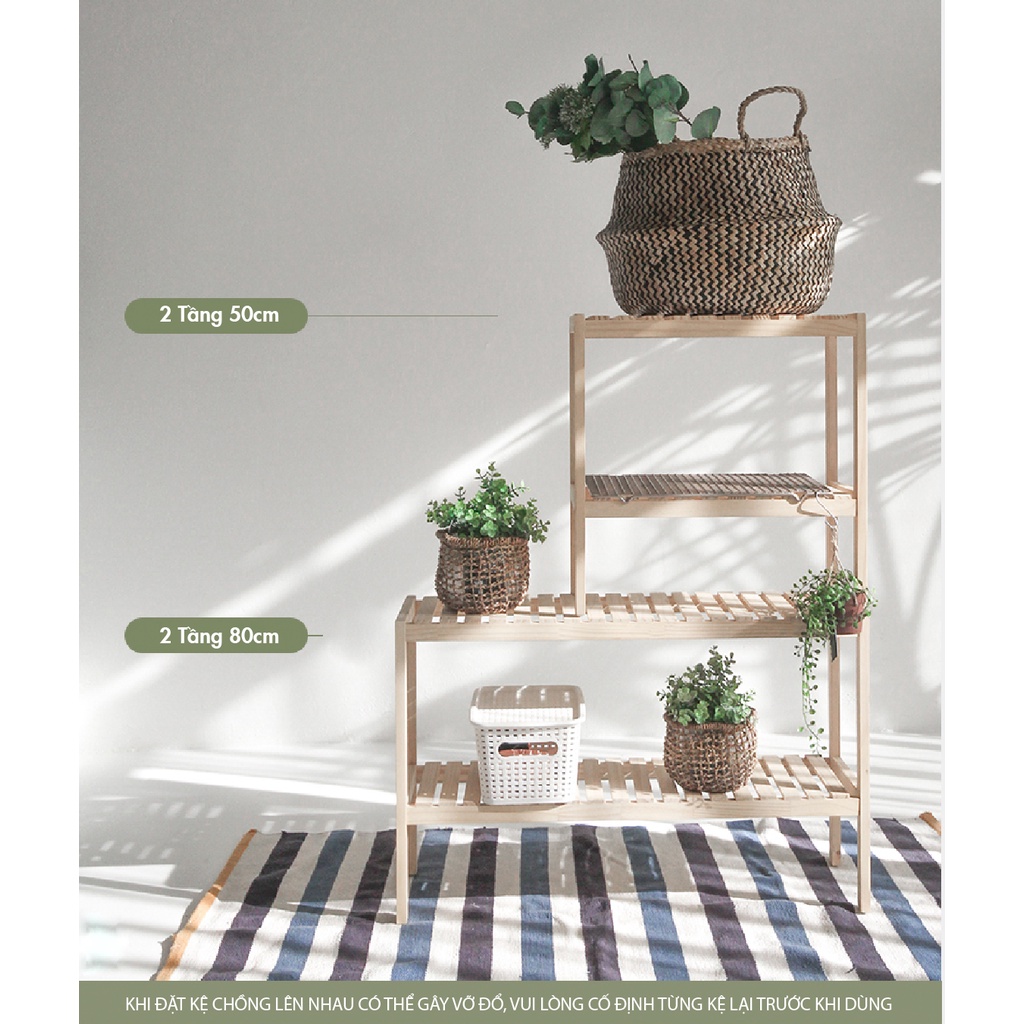 Kệ Giầy Dép Gỗ Lắp Ráp Đa Năng [OLLYHOME] Giá Để Giày Dép Oliving 2, 3 Tầng Trang Trí Phòng Phong Cách Hàn Quốc ST7