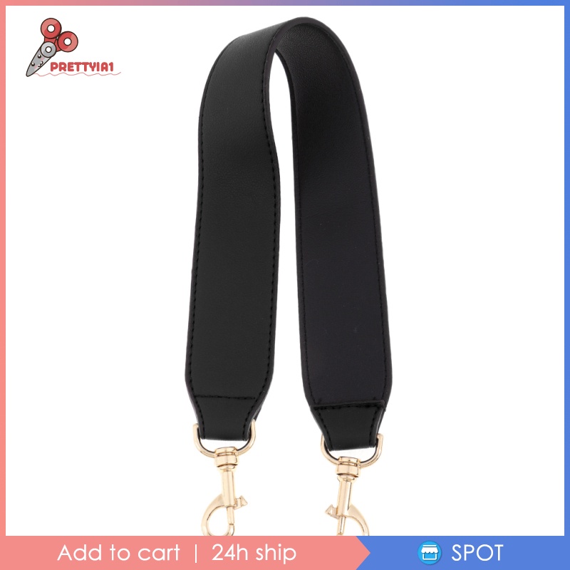 [Prettyia1] Dây Đeo Túi Xách Bản Rộng Màu Đen Thay Thế Tháo Rời Được