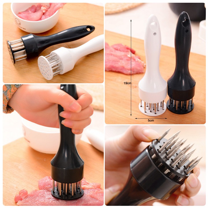 Dụng cụ dần thịt cầm tay - cây bằm và làm mềm thịt