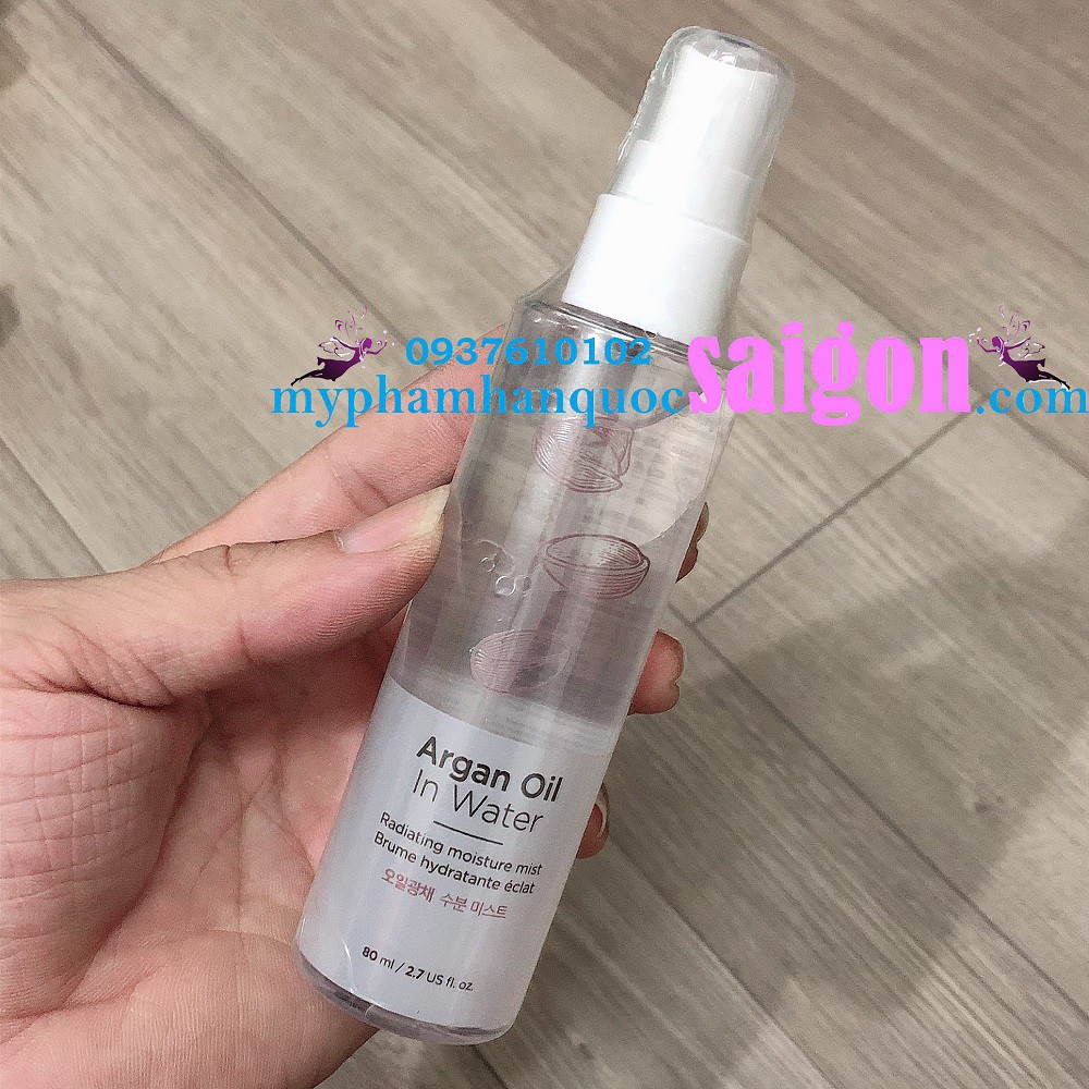 [Cam Kết Chuẩn Auth] Xịt Khoáng ARGAN OIL IN WATER RADIATING MOISTURE MIST