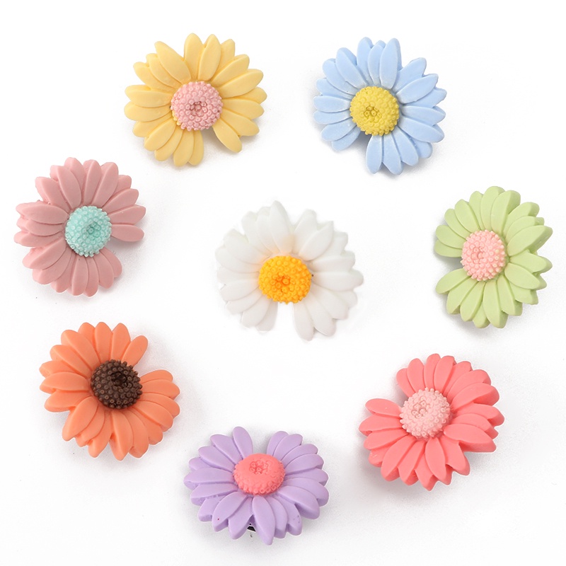 1 Khóa Dây Giày Hình Hoa Cúc Trang Trí