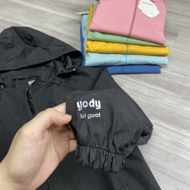 Áo Gió Nữ Chống Nước 2 Lớp Lót Lưới Gió Tráng Bạc Áo Khoác Ngoài