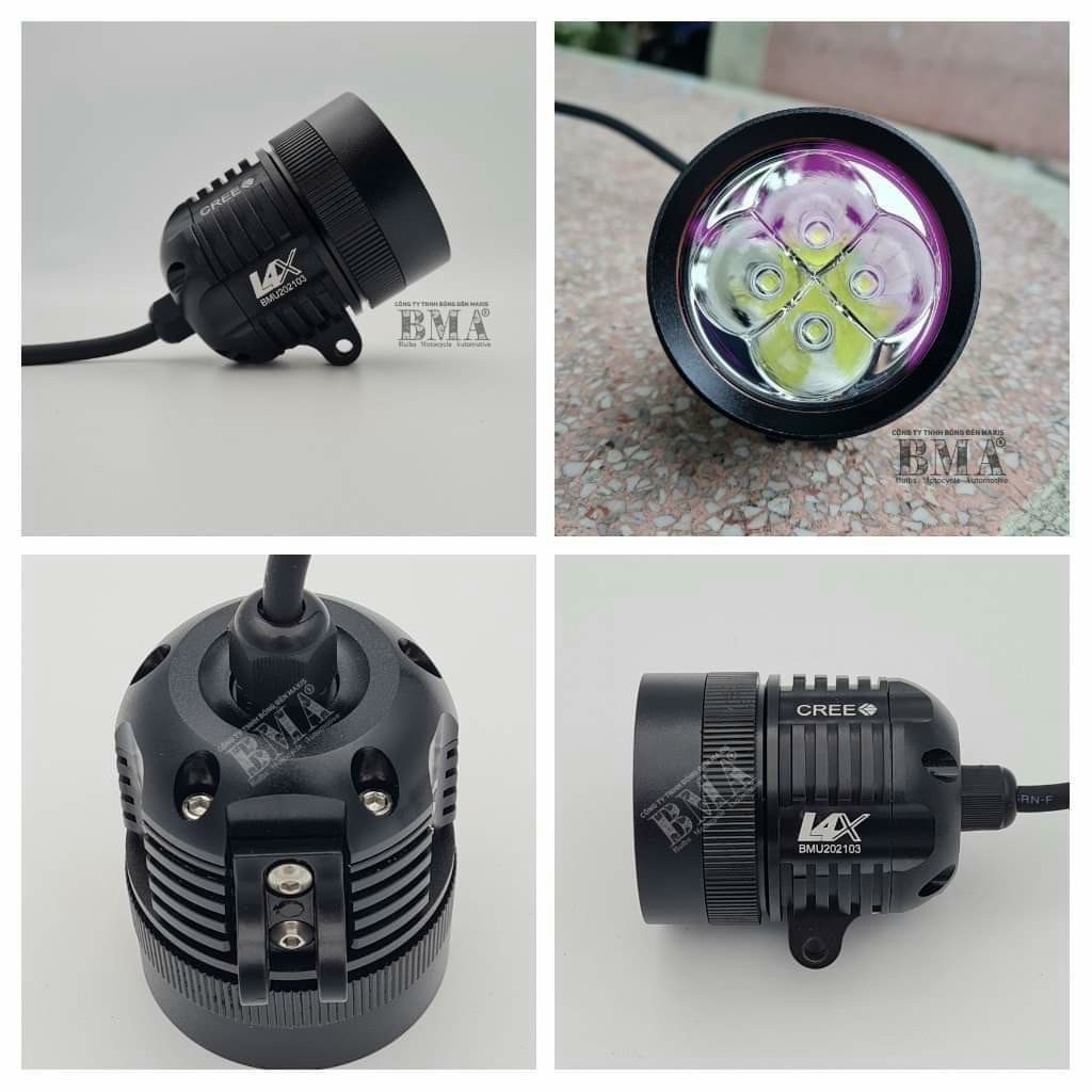 ĐÈN TRỢ SÁNG L4X CREE CHÍNH HÃNG BMU Chíp T6 Mỹ