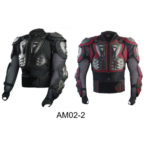 ÁO GIÁP BẢO HỘ TAY DÀI SCOYCO-AM02-2-RED / BLACK