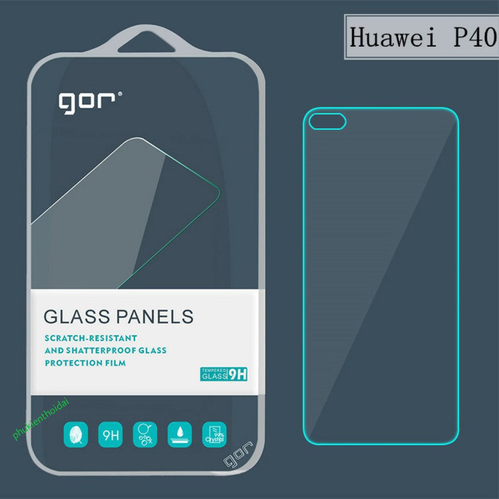 Huawei P40 / Huawei P50 cường lực hiệu Gor cao cấp 9H / 2.5 D ( ko full màn ) tặng keo chống hở mép