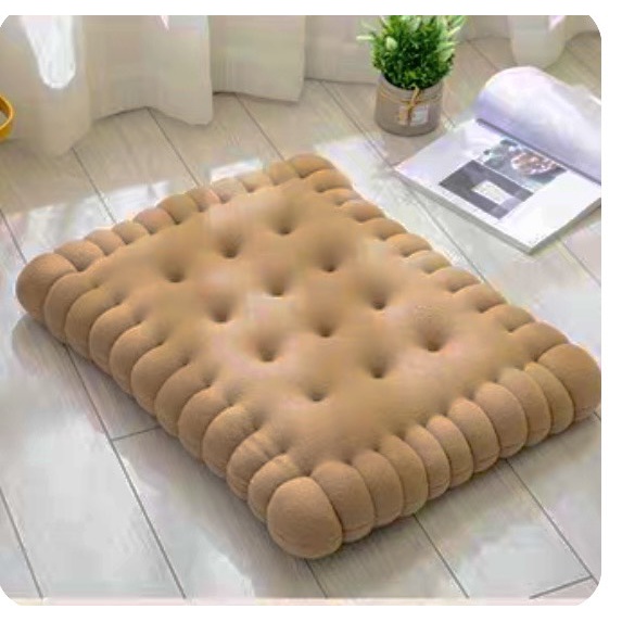 Đệm ngồi bệt, nệm lót ghế , nệm ngột bệt hình bánh quy tròn và vuông siêu đẹp vải Nỉ nhung mềm mịn kích thước 40x40 cm