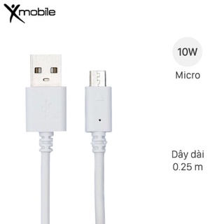 Dây xạc, cáp xạc chân micro 25cm sam sung
