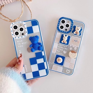 Ốp điện thoại in hình gấu 3D cho Xiaomi Redmi Note 10 Redmi Note 7 Redmi Note 8 Redmi Note 9 Pro Note 9s Redmi 9A 9C 9T Poco M3 Mi 11
