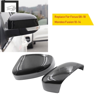 Ốp gương chiếu hậu sợi carbon thay thế cho xe ford focus 2008-2018 fusion / mondeo 2010-2014