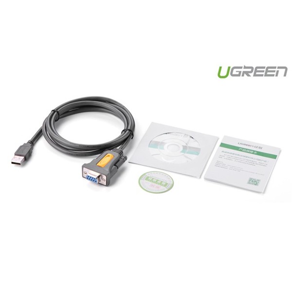 Cáp USB to Com DB9 RS232 1.5M chính hãng Ugreen 20201