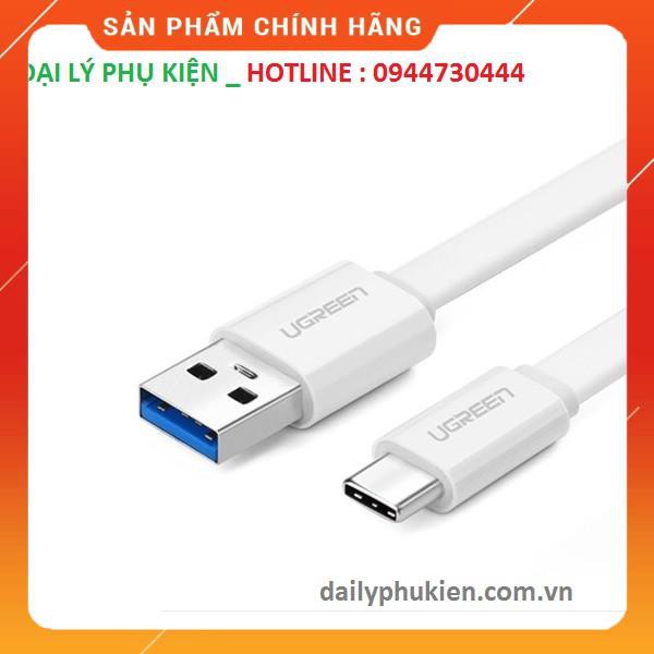 Cáp USB type C to USB 3.0 dẹt dài 0,5m Ugreen 10691 dailyphukien