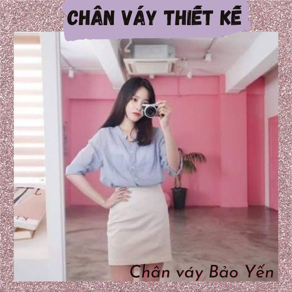 Chân váy mini trắng 2 lớp xinh xắn form suông- M65