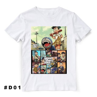 Album 8 Áo thun Grand Theft Doraemon - Mẫu màu trắng