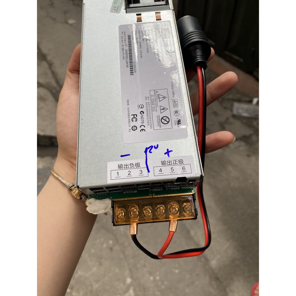 Bộ nguồn 12v 20A cho bơm lốp oto xe máy bảo hành 12 tháng