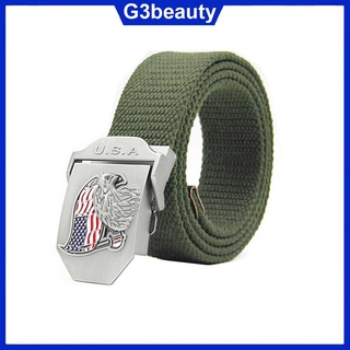 Thắt lưng nam vải dù mặt đại bàng thời trang lính