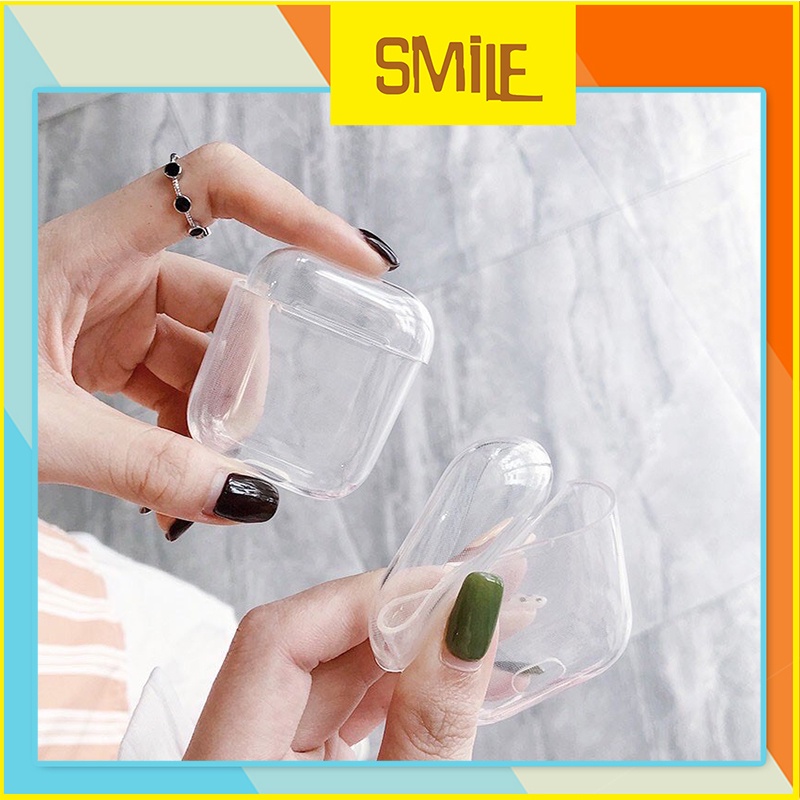 Cas Vỏ Trong suốt bảo vệ bao đựng tai nghe case airpod 1 2 3 Pro -Vỏ Tai nghe không dây i11 i12 i18 i100 .chống va đập
