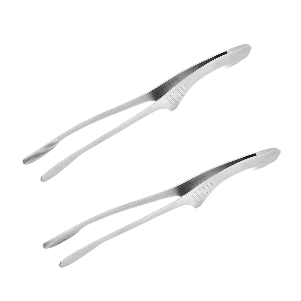 [CHOO] BBQ Food Barbecue Clip Stainless Steel Grill Cooking Tong Kitchen Bread Baking Outdoor Grilling Clamp