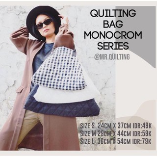 Image of quilting bag monocrom series