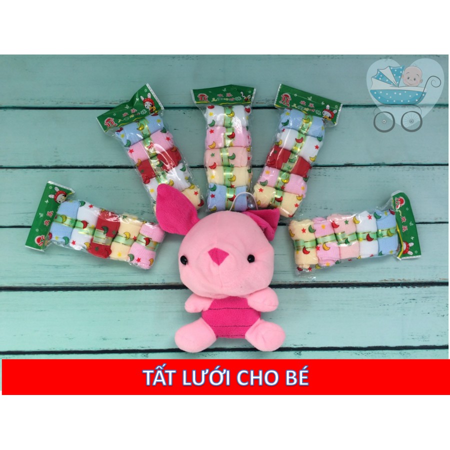 Set 5 đôi tất lưới cho trẻ 0-12 tháng tuổi