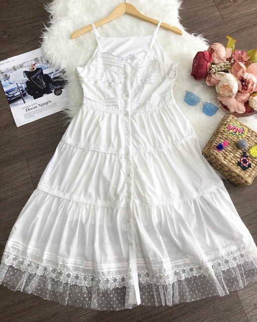 Đầm maxi hai dây