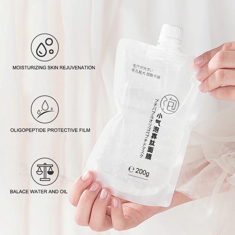 Mặt Nạ Ngủ Oligopeptide Sủi Bọt Dưỡng Ẩm Làm Sạch Lỗ Chân Lông