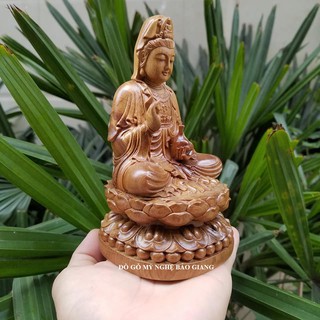 Tượng phật bà quan âm bằng gỗ thơm
