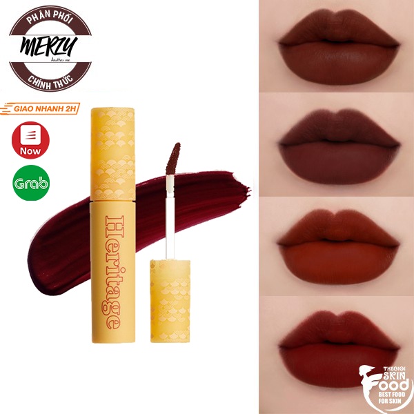 [NEW 2021] Son kem lì, mềm mịn như nhung Hàn Quốc Merzy The Heritage Velvet Tint 4.5g