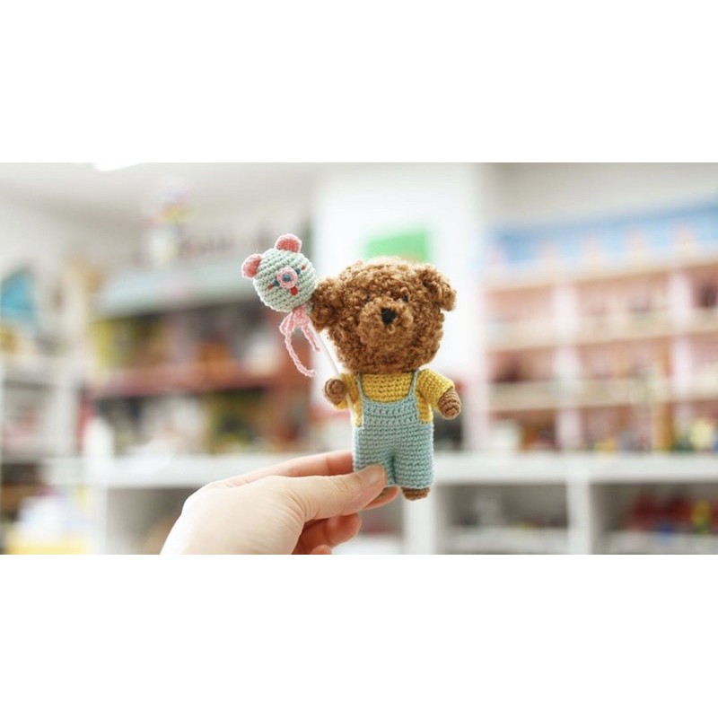 Len bông xù Cacao làm tóc búp bê