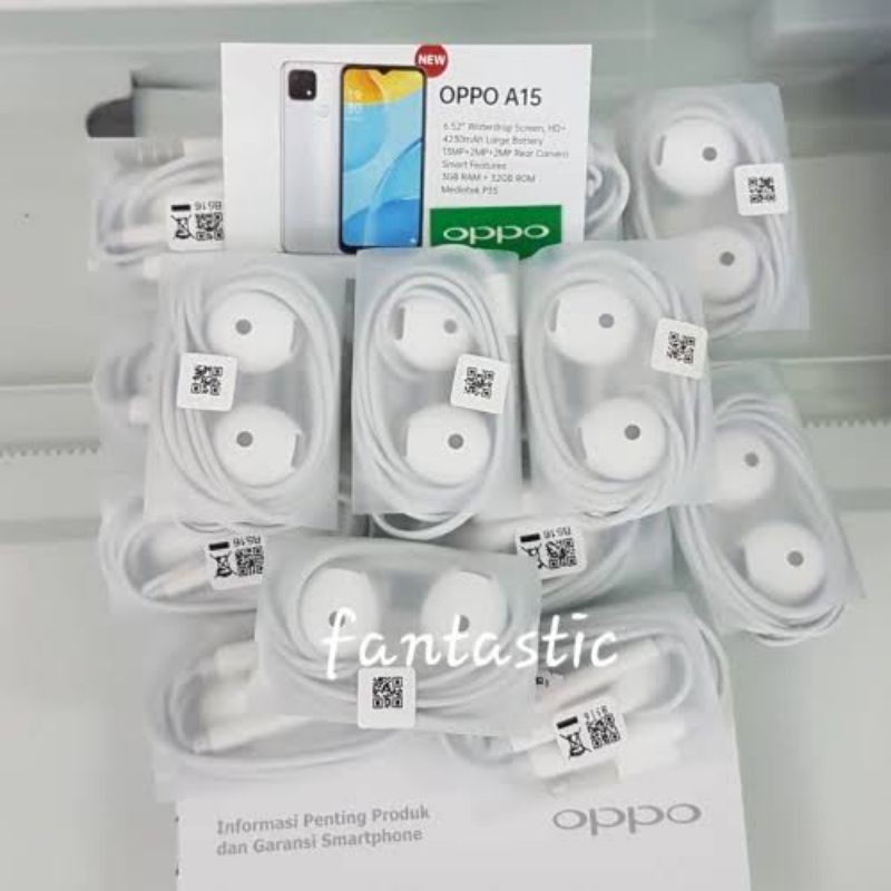 Tai Nghe Nhét Tai Oppo Aux Jack 3.5mm Chất Lượng Cao