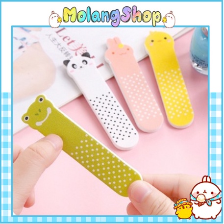 Dũa Móng Tay Động Vật Mini 2 Mặt - Dũa Móng Hình Thú Dễ Thương 9*2cm Molangshop