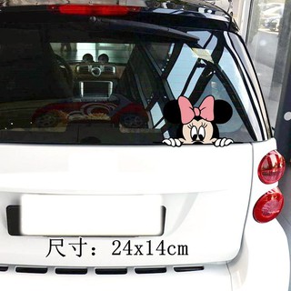Decal dán xe hơi hình chuột Mickey