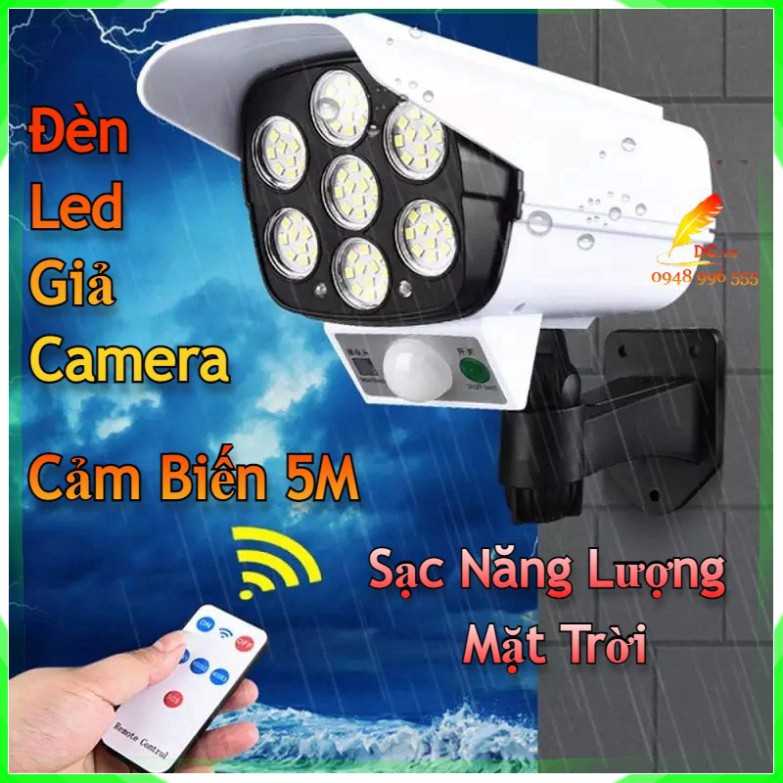 Đèn Cảm Biến Năng Lượng Mặt Trời Chống Nước Đèn Led Giả Camera Chống Trộm Tiết Kiểm Điện Cảm Ứng Xa 5m - 1 Đổi 1 | BigBuy360 - bigbuy360.vn