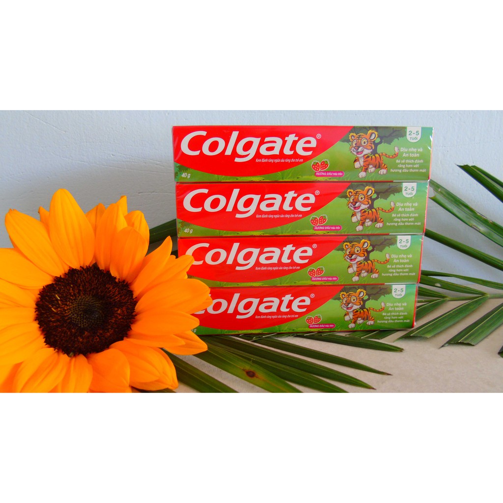 Kem đánh răng hương dâu ngừa sâu răng cho trẻ em Colgate Tiger (40g)