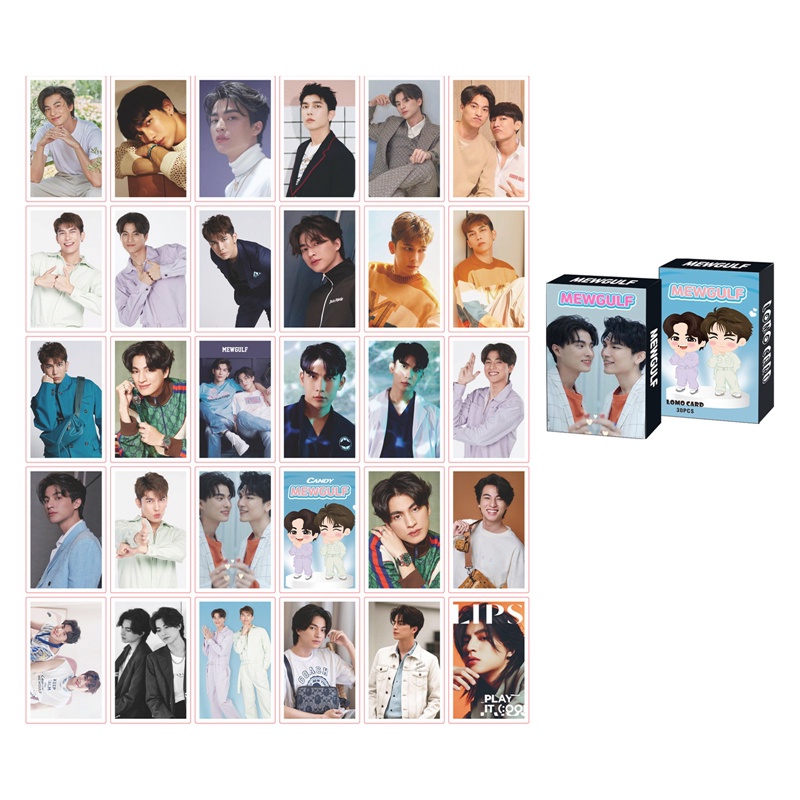 Hộp 30 Thẻ Ảnh Lomo Hình Thần Tượng Win Mewgulf EN OF Lovenew YINWAR