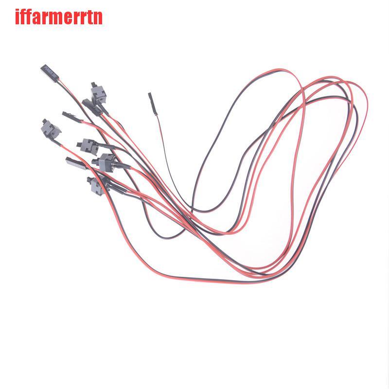 Set 10 Công Tắc Nguồn Bật / Tắt Kèm Dây Cáp Kết Nối Cho PC