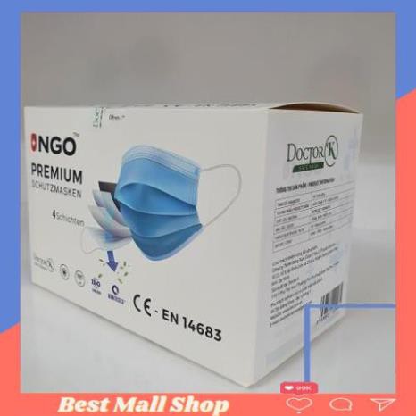 Khẩu trang y tế kháng khuẩn cao cấp Doctor K NGO